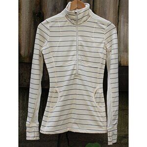 Lululemon - 6 - Star Runner 1/2-Zip Pullover in Slolom Stripe Angel Wing - LACE